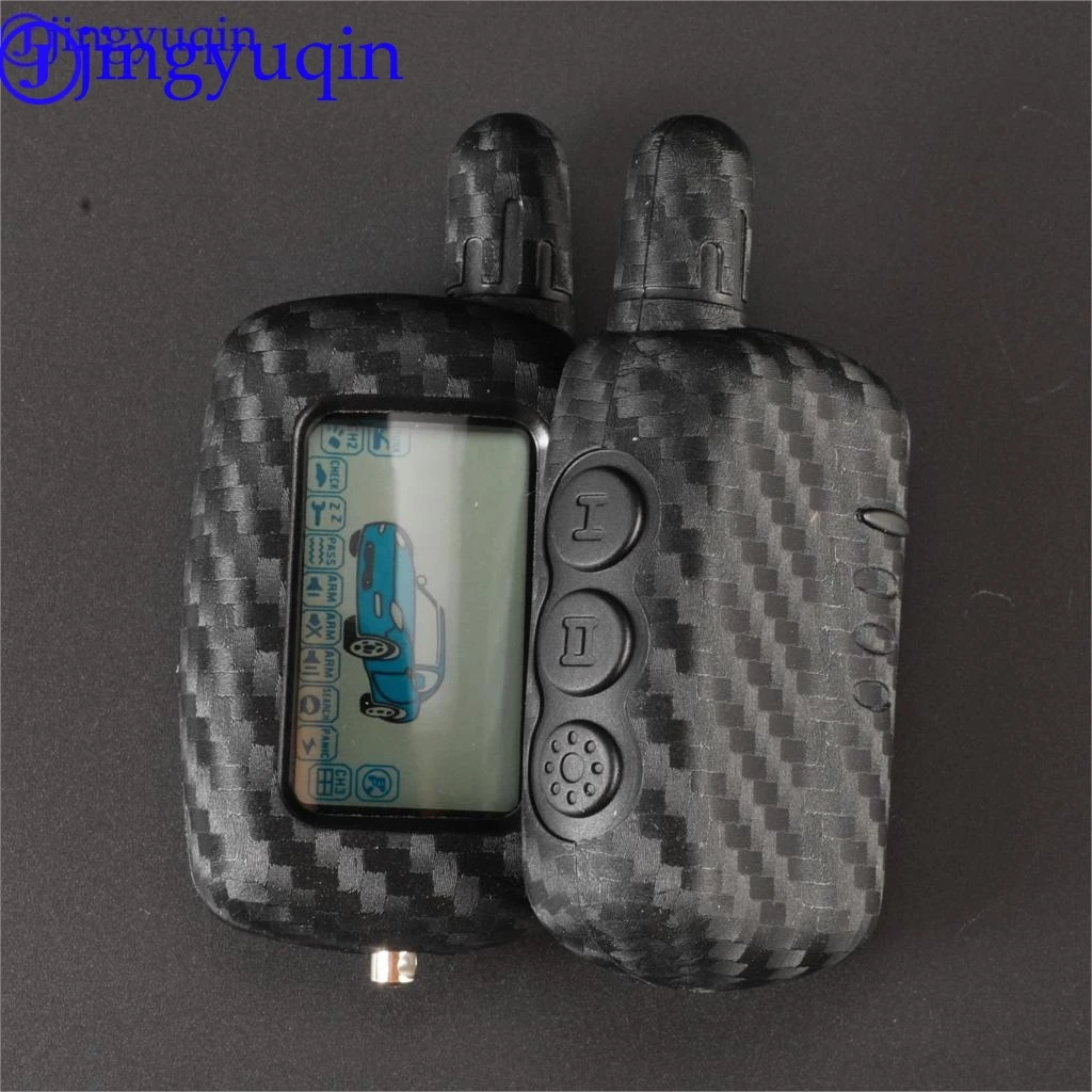 Силиконовый чехол для ключей jingyuqin из карбона Starline A6 A9 A8 двусторонняя