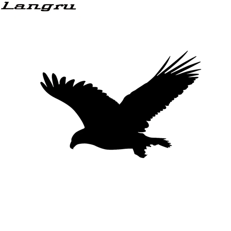 Langru 16 6 см * 10 9 веселая птица орла виниловая наклейка на окно автомобиля Наклейка