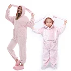 Пижамный комплект для мальчиков и девочек, кигуруми, кролик, единорог, пижамы для женщин, пижамы в виде кошки, животных, зимняя Пижама для детей