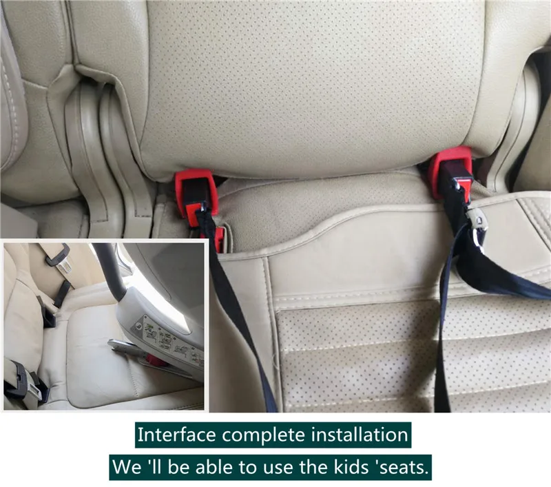 Isofix Защелка Ремня Безопасности адаптер Универсальный ISOFIX крепление база внедорожник автомобильный ремень безопасности кронштейн защелка 5 мм сталь ISOFIX адаптер