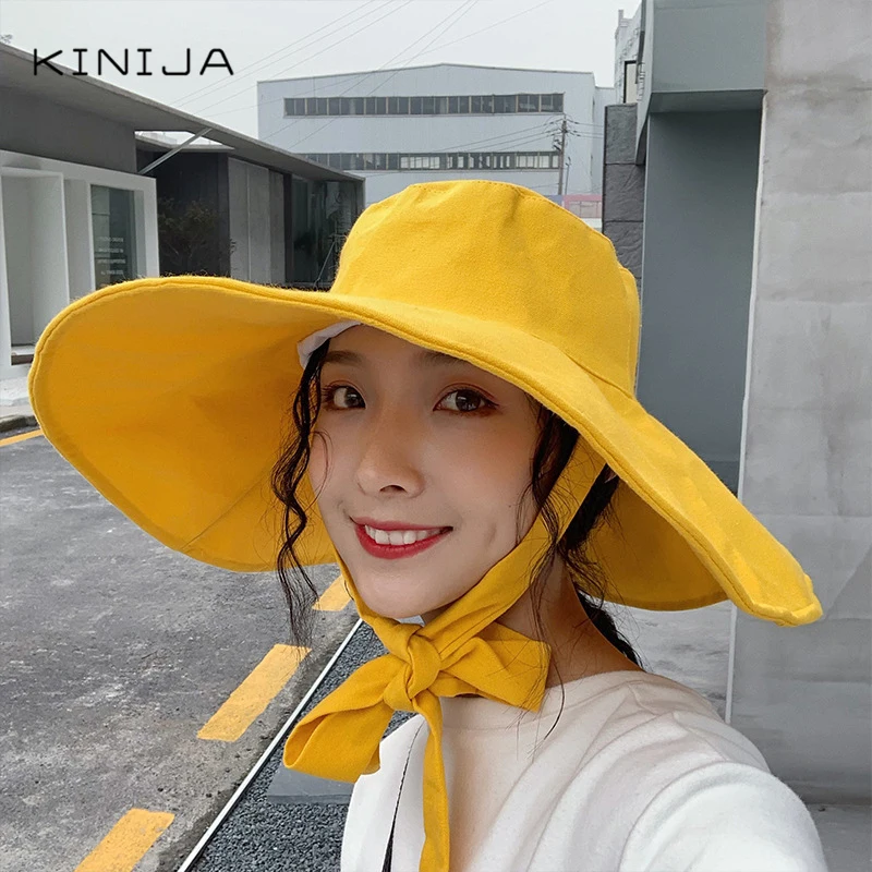 Шляпа рыбака с широкими полями для девушек тонкая панама от солнца пляжа и отдыха