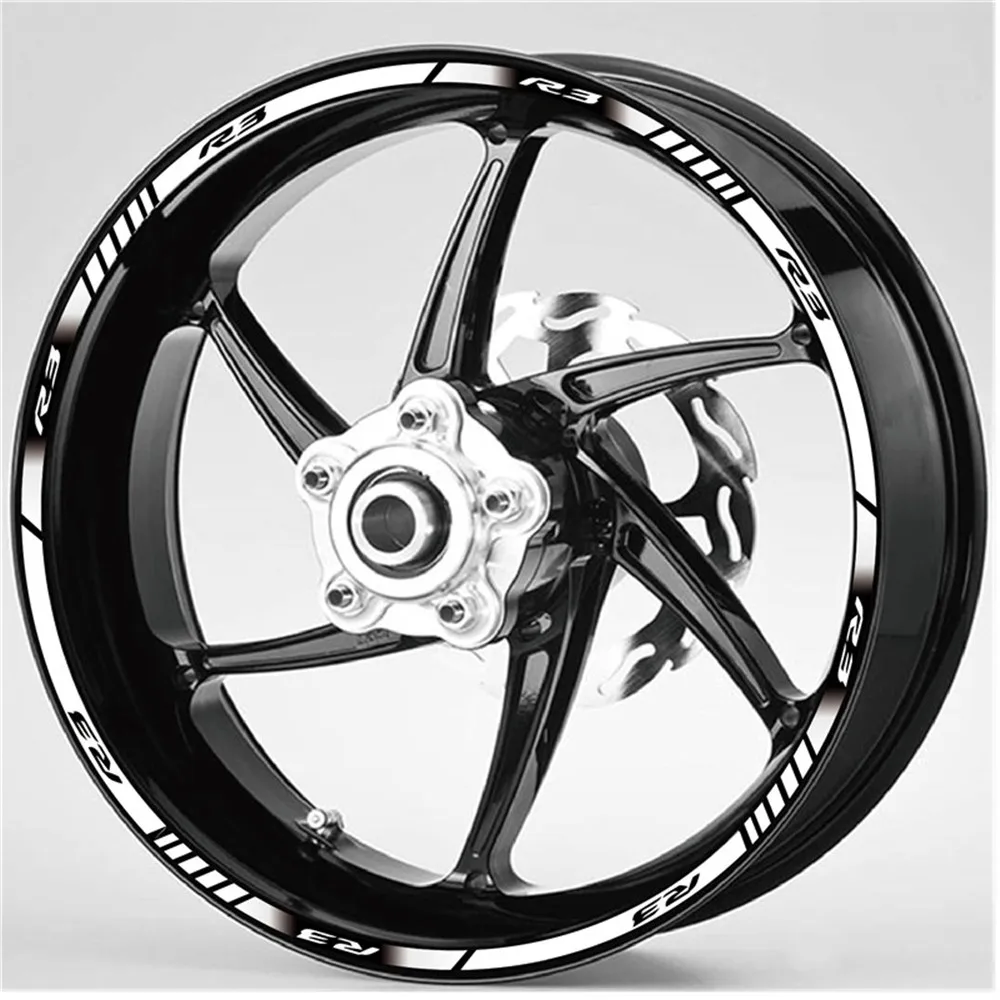

New Motorcycle inner wheel Stickers rim reflective decoration decals car accessories For YAMAHA R3 r3