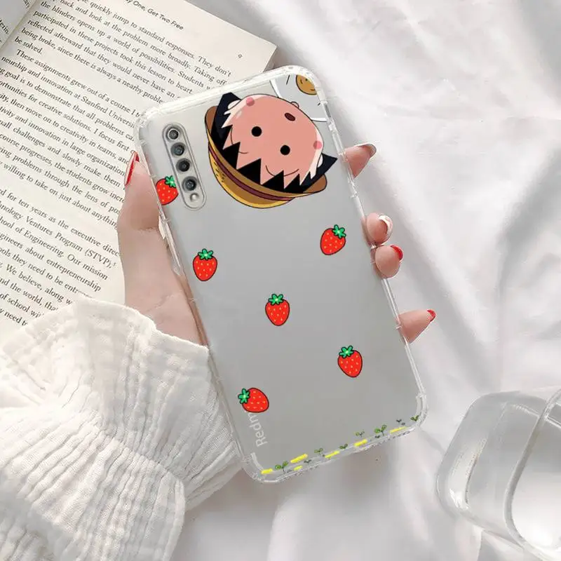 

Chibi Maruko cute cartoon Phone Case Transparent for Redmi note cc K 30 10 20 8 9 8 S E T X PRO custom protective cover