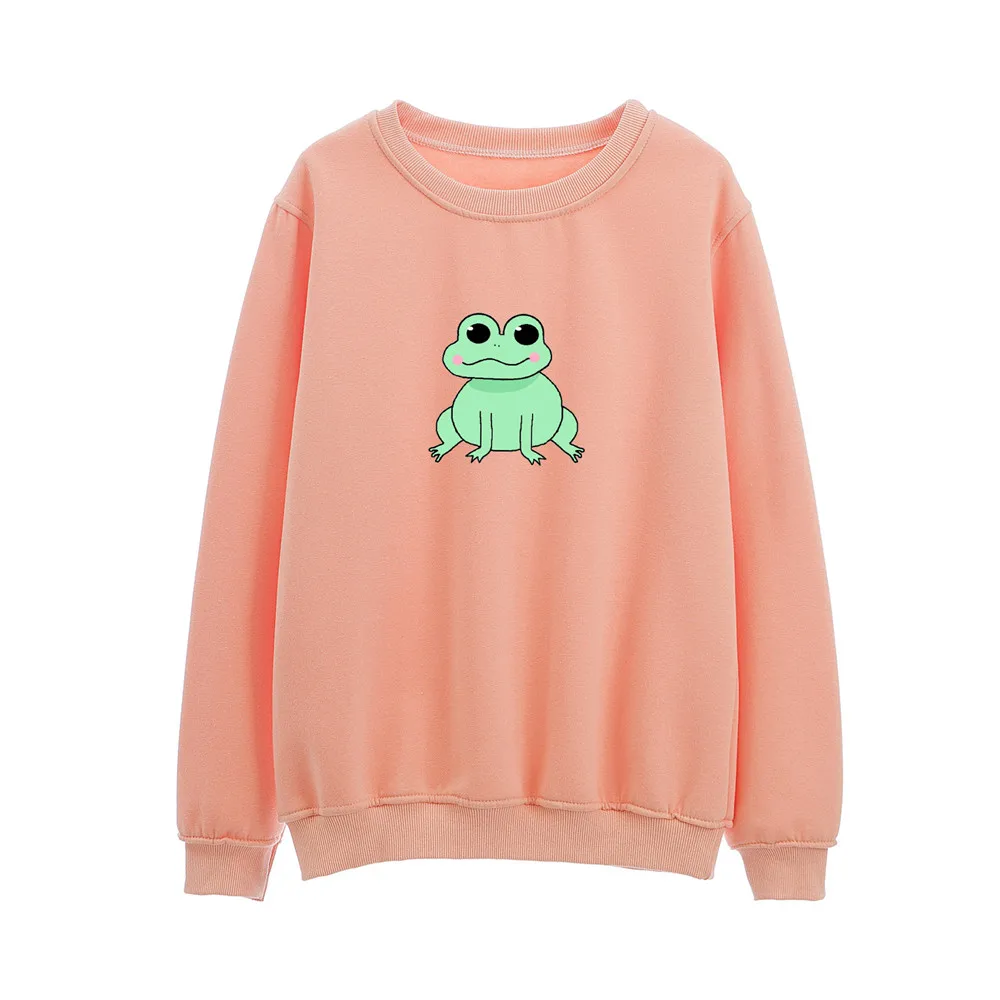 Aesthetic Soft Girl Crewneck Sweatshirt Women Hoodies Purple Autumn Rounded Neck Women Vintage Winter Sweetshirt Loose Hoodie