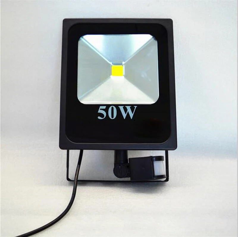 (20pcs/lot) 50W 30W 20W 10W DC 12V 24v AC 110V 220V LED flood light ourdoor square lamp PIR Motion sensor Induction | Лампы и