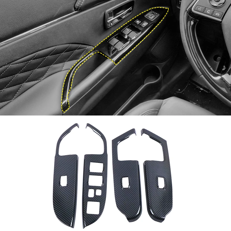 Автомобильные аксессуары ABS для Mitsubishi ASX / Outlander Sport 2020 Крышка выключателя подъема стекла дверей 4 шт. Левая сторона.