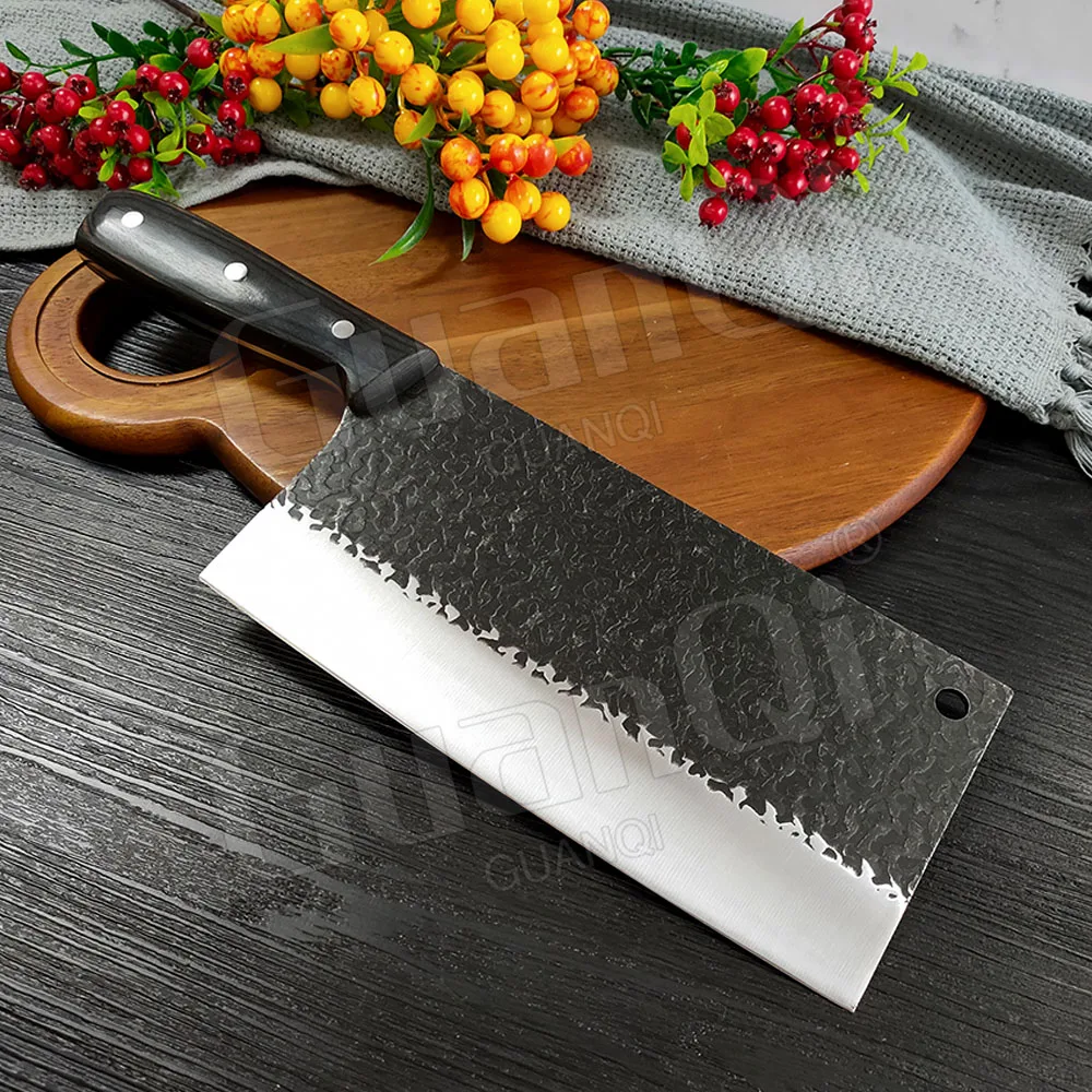 Качественный кухонный нож ручной работы с узором китайские кухонные ножи