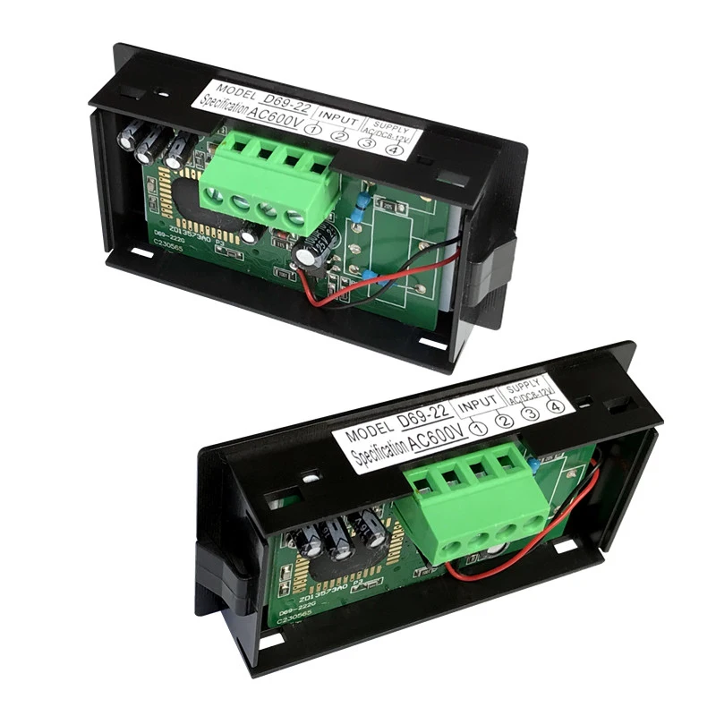 Вольтметр D69 с ЖК-дисплеем диапазон вольтметра переменный ток 0-200 в 0-600 панельный