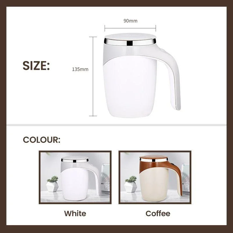 New Automatic Self Stirring Magnetic Mug Creative Stainless Steel Coffee Milk Mixing Cup Blender Lazy Smart Mixer Thermal |