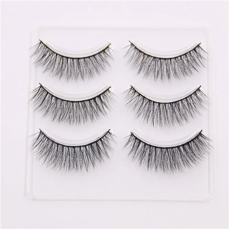 Красивые роскошные накладные ресницы натуральный густой конец глаза