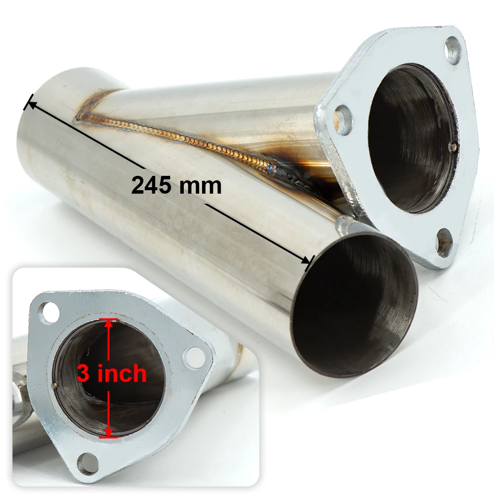 Универсальный 2 5 3 дюймов прямой электрический клапан глушителя вырез Системы