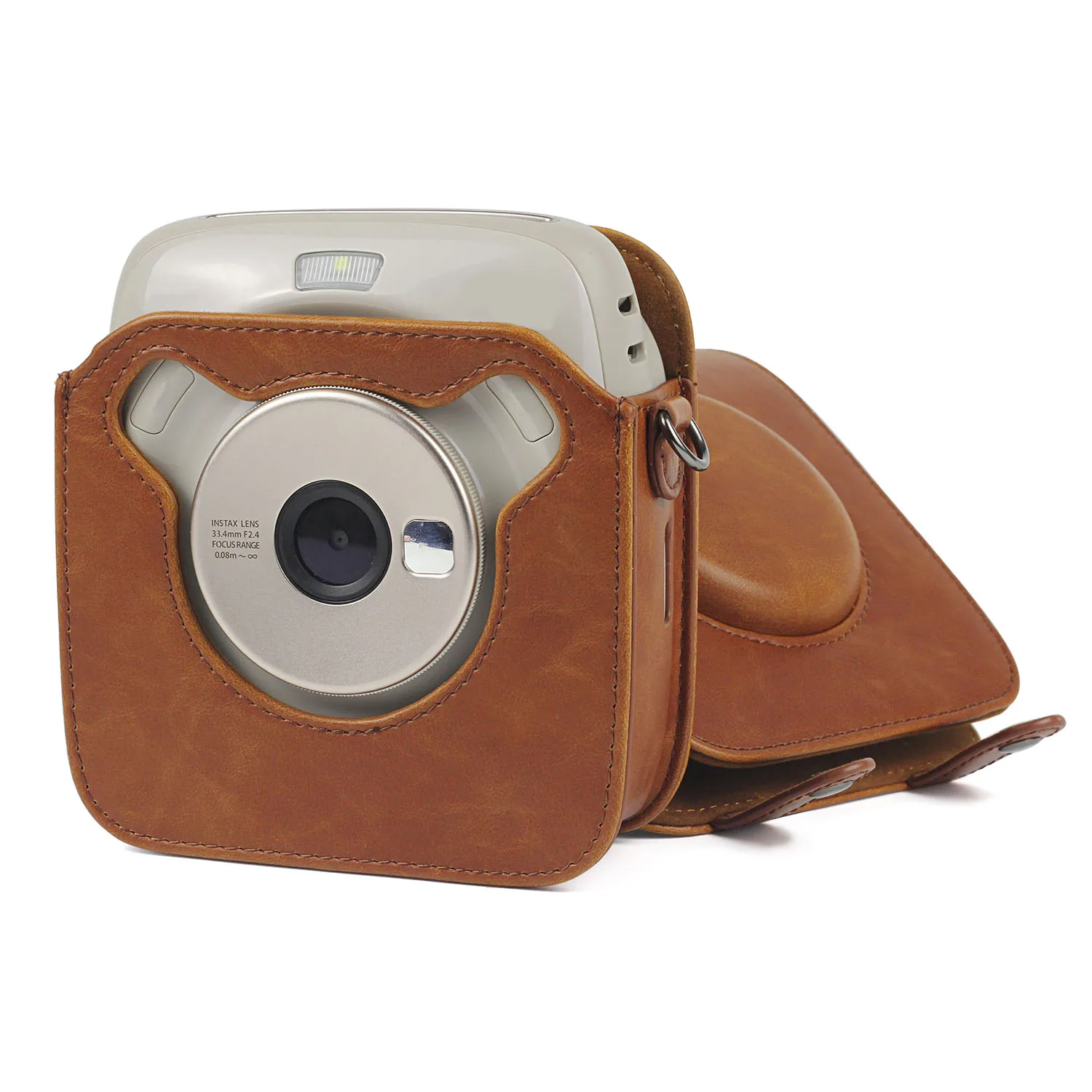 Besegad PU Камера чехол сумка защитный с плечевым ремнем для Fujifilm Instax квадратный SQ10 SQ20