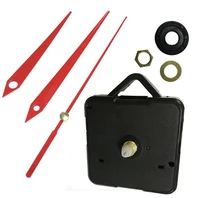 100pcs fedexdhl silent wall clock quartz needle movement black and red hands diy replacement part repair