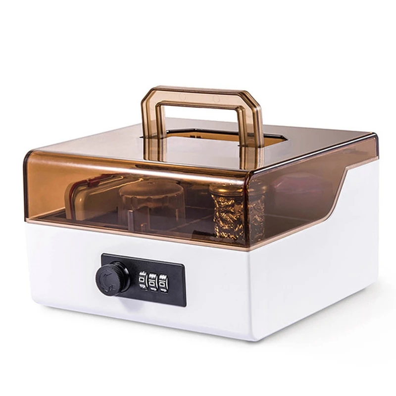 

5 Grids Portable Official Seal Password Box Seal Storage Box with Mechanical Code Lock for Official Seal