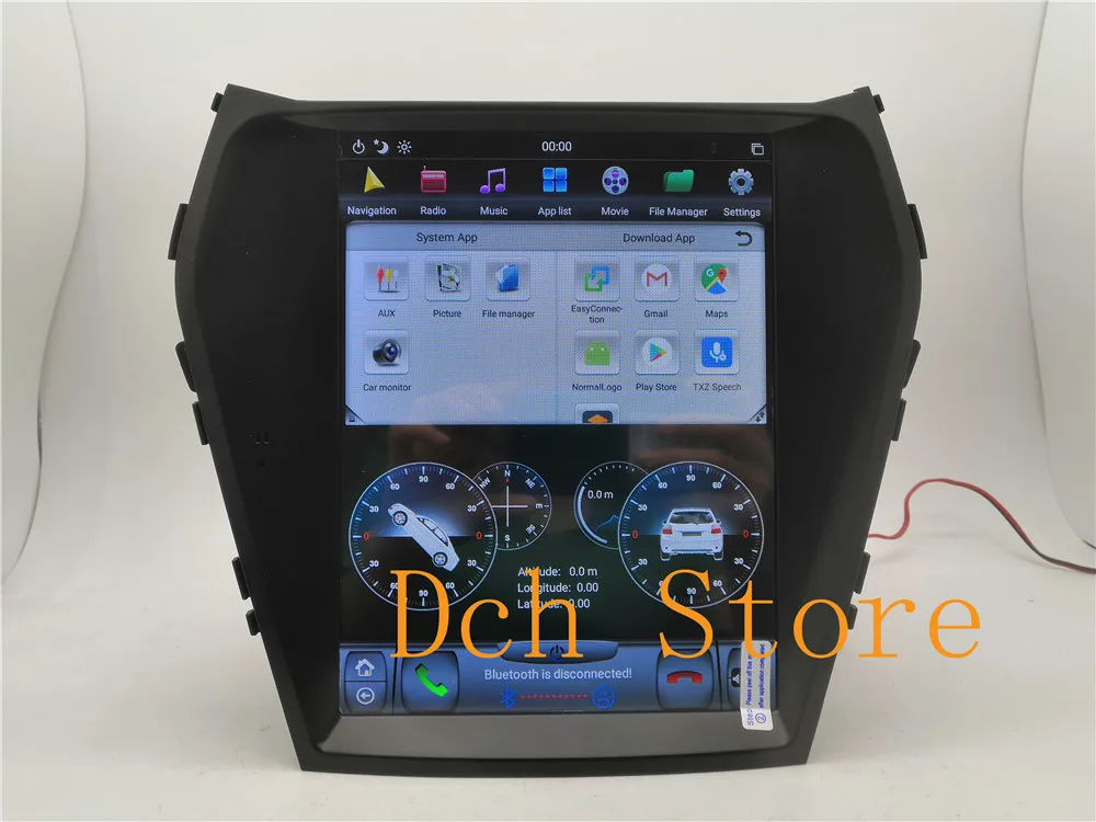 10,4 дюймов вертикальный экран Tesla стиль Android 8,1 автомобильный DVD gps плеер для hyundai santa Fe Ix45 2013- навигация PX6 CARPLAY