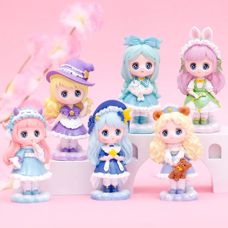 

Wind chasing girl blind box toy Caja Ciega blind bag anime character cute model girl birthday gift mystery box desk figurine