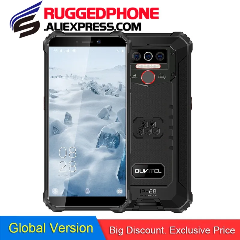 OUKITEL WP5 5 &quot18:9 Android 9 0 мобильный телефон MTK6761 четырехъядерный В/2A 8000 мАч аккумулятор