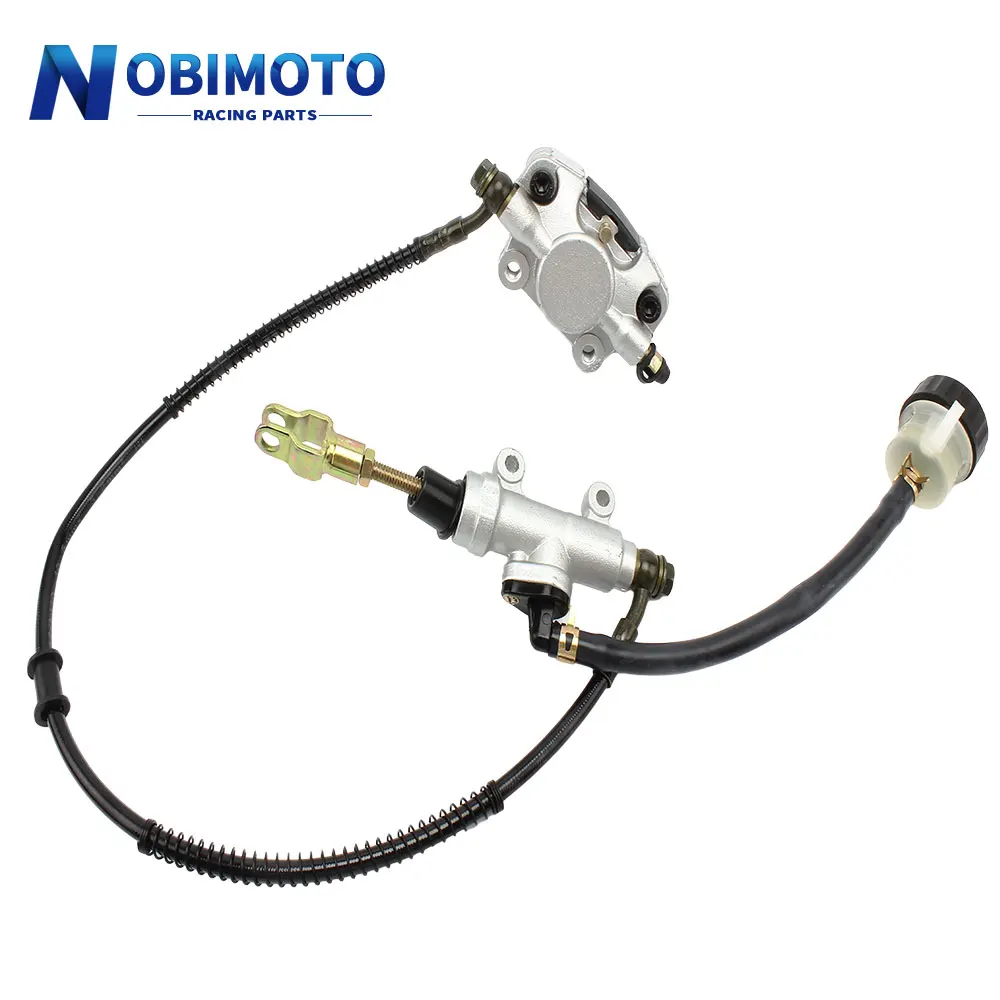 

Motorcycle ATV Rear Brake System With Pump Rear Foot Brake Hydraulic Master Oil Cylinder Fit For Big Bull Off Road ATV Motocross