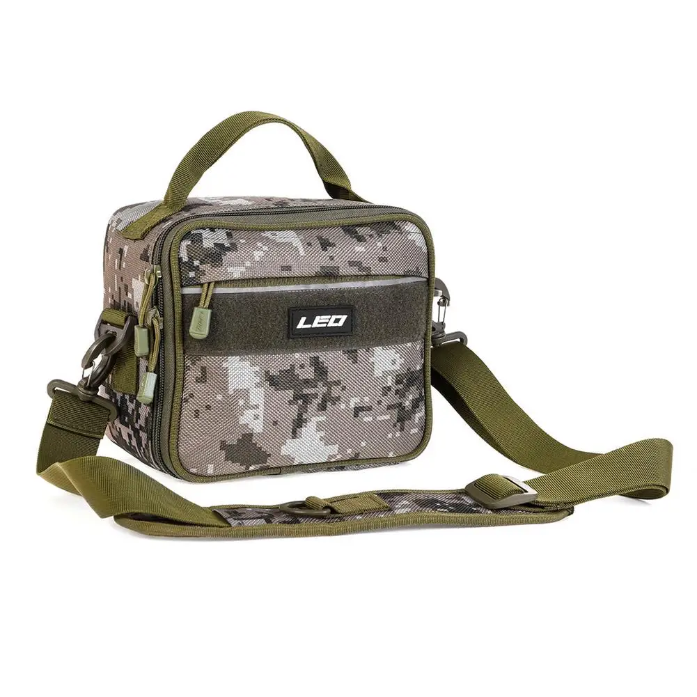 

Сумка для рыболовных снастей с плечевым ремнем, сумка-тоут на молнии для рыбалки, камуфляжная Сумка-Кроссбоди для хранения, Аксессуары для р...