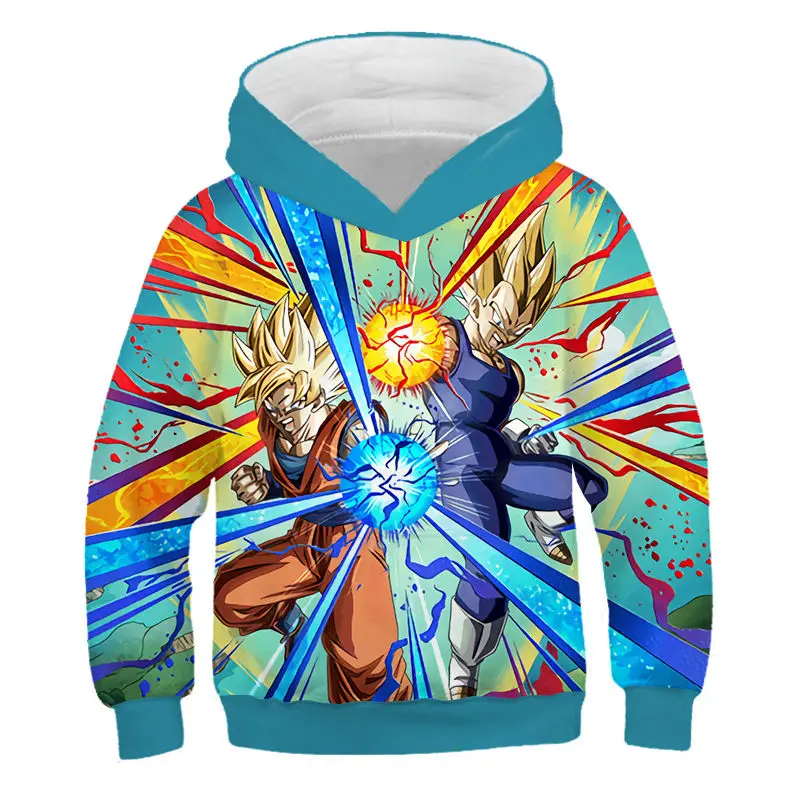 Аниме-Толстовка Dragon Ball Z Сон Гоку Детская толстовка с капюшоном с принтом «3D напечатаны кофты в стиле Харадзюку для детей, для мальчиков и девочек повседневные толстовки с капюшоном; пальто - Цвет: NT-242