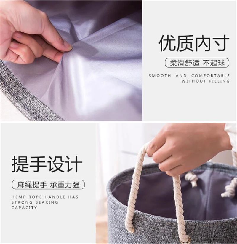 

Large Capacity Durable Dirty Clothes Hamper Foldable Laundry Hamper Waterproof Laundry Storage Basket