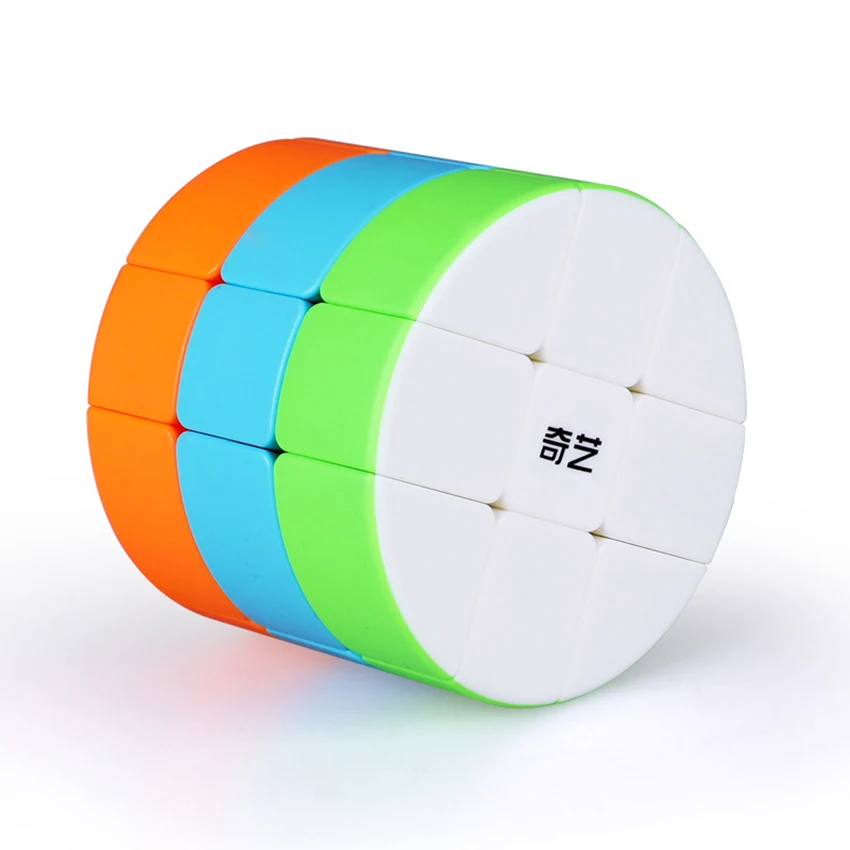 

QIYI Cylinder Magic Cube 3x3 Strange-Shape Magic Cube Stickerless Speed Cube Professional Cubo Magico Educational Toys For Kids