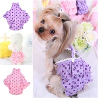 new pet dog panties strap sanitary adjustable dog dot print underwear diapers physiological pants puppy shorts drop shipping