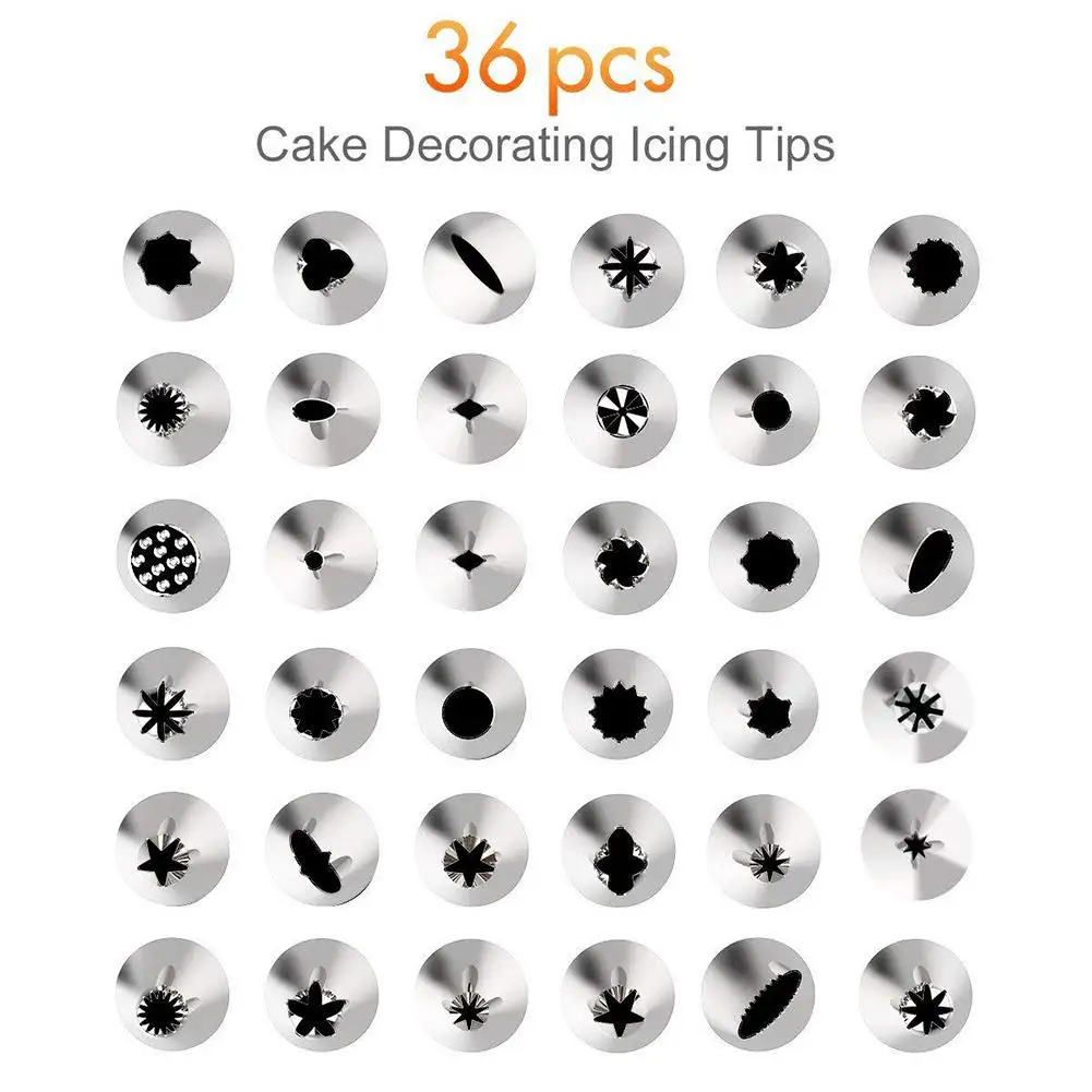 Инструменты для украшения тортов 52 шт./компл. насадка кондитерских изделий крема