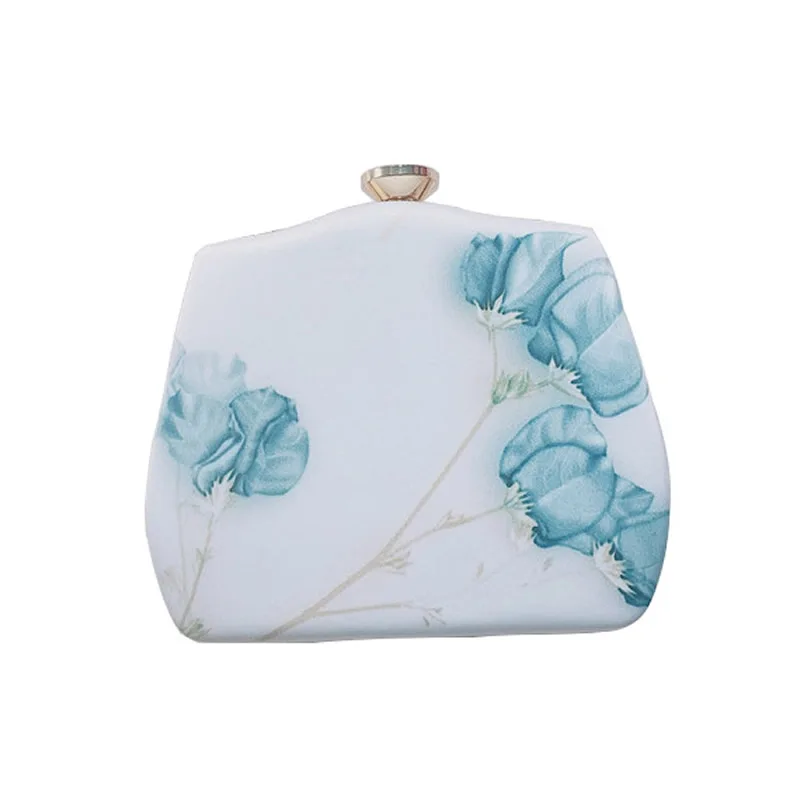 

Женский клатч из ПВХ в китайском стиле, Сумка с цепочкой и цветочным узором, маленькие сумки через плечо, женский кошелек