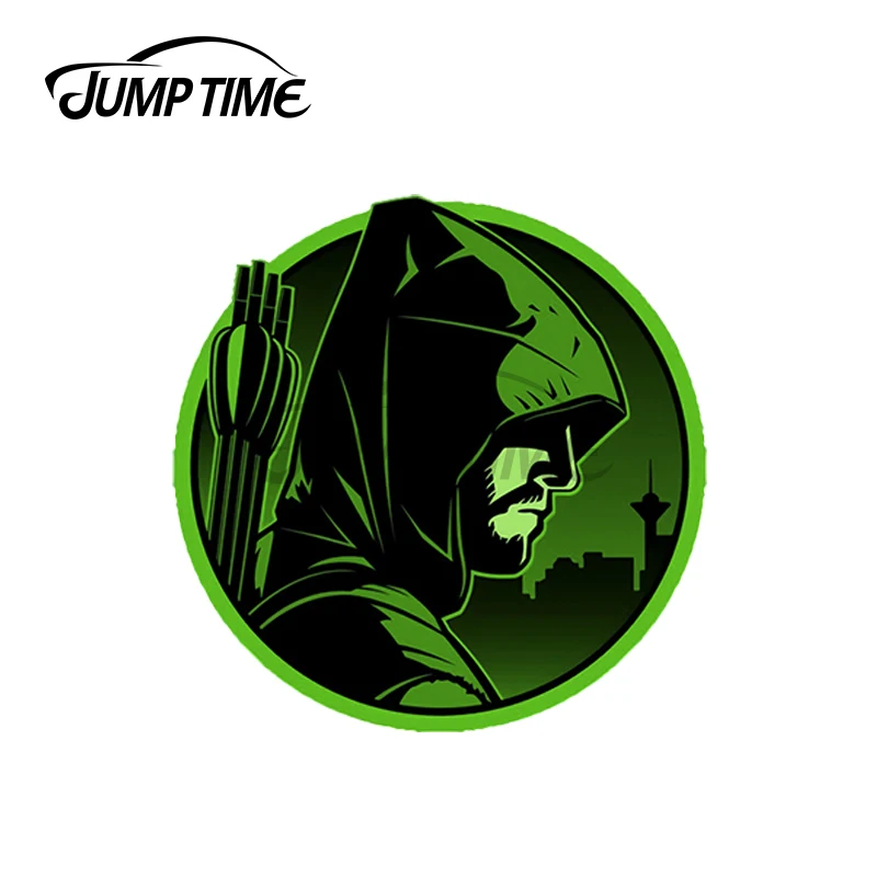 

JumpTime 13x13 см для стрелка виниловые Творческий автомобильные наклейки индивидуальные мотоциклетный шлем прикуса царапин багажник наклейка в виде окна