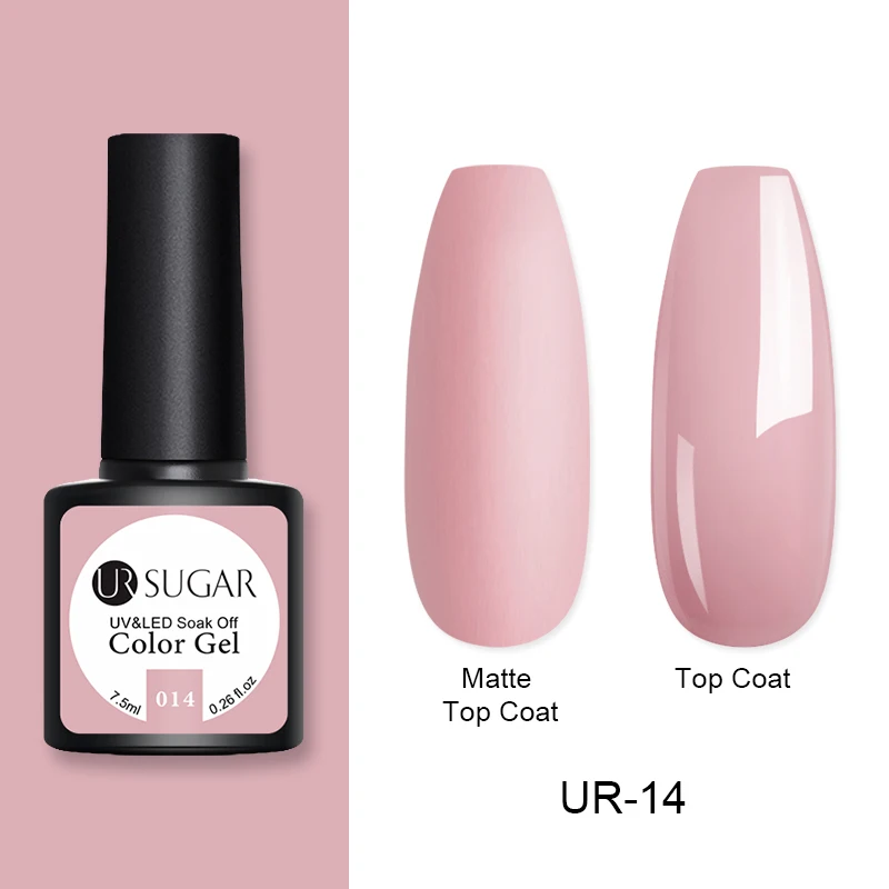 014 Ur Sugar 7,5 мл матовый термальный Гель-лак матовый эффект Температура Изменение цвета замочить от УФ-Гель-лак для маникюра гель-арт для ногтей - Цвет: 014