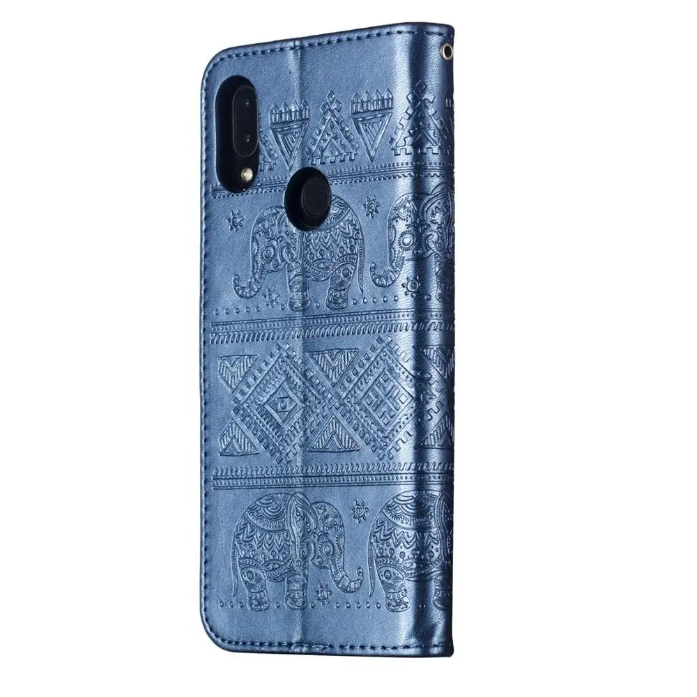 HAWEEL слон тиснение горизонтальный Флип кожаный чехол с держателем и слотами для