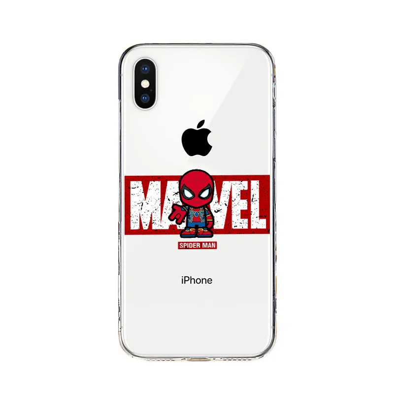 Marvel Hero Letter Silicone Cover For Apple IPhone 12 Mini 11 Pro XS MAX XR X 8 7 6S 6 Plus 5S SE Phone Case
