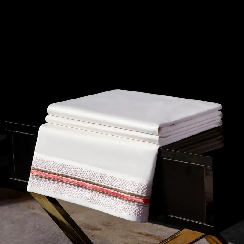 1000TC Egyptian cotton flat bed sheet king size High-end premiumrbed sheets Solid color twin queen lines | Дом и сад