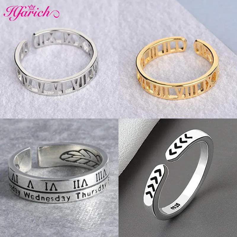 Кольца в стиле панк для мужчин и женщин кольца с римскими цифрами датой