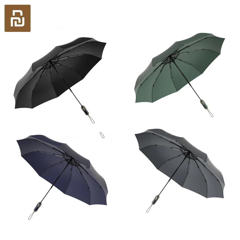 

Youpin Umbrella Reinforced Reinforcement Thickened Wind-Resistant Men Women‘s Automatic Folding Rain Or Shine Dual-Use Umbrella