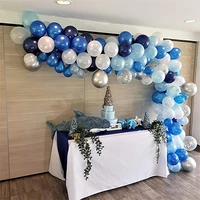 122pcs balloon garland arch kit navy blue confetti latex balloons baby shower bachelorette birthday party backdrop decorations