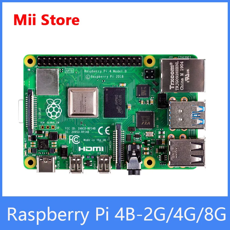raspberry pi 4 model b 8gb ram linux development board cortex a72 64 bit quad core 1 5ghz soc 2 45 0 ghz wifi bluetooth 5 0 free global shipping