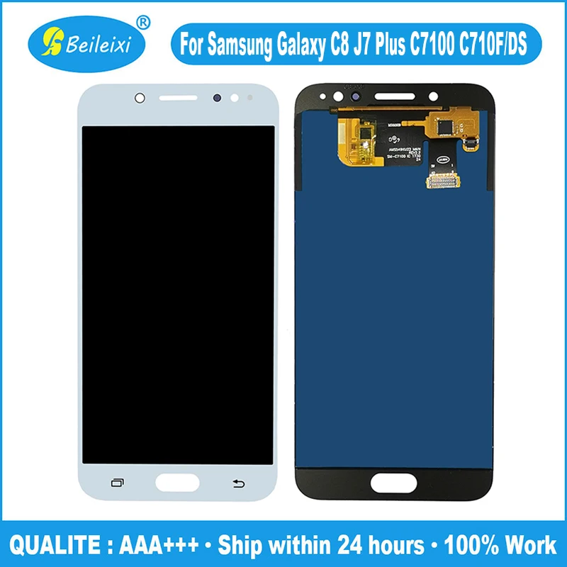 ЖК-дисплей для Samsung Galaxy C8 J7 Plus C7100 C7108 C710F C710F/DS цифровой преобразователь сенсорного
