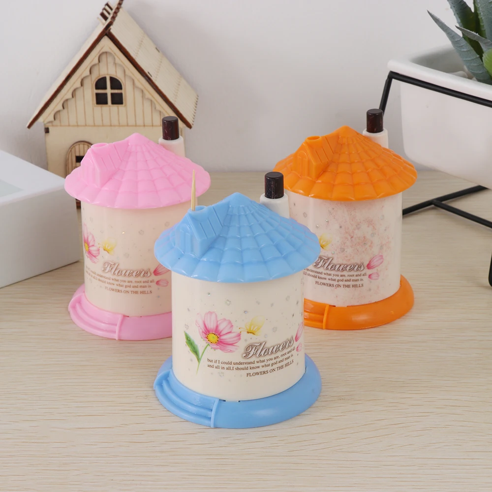 1 шт. в форме дома автоматическая подставка для Зубочисток контейнер бытовой стол