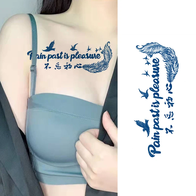 

Водостойкая временная татуировка Juice стойкая, наклейка с розовым тотемным чернилом, флэш-татуировки, луна, талия, сексуальный боди-арт, иску...