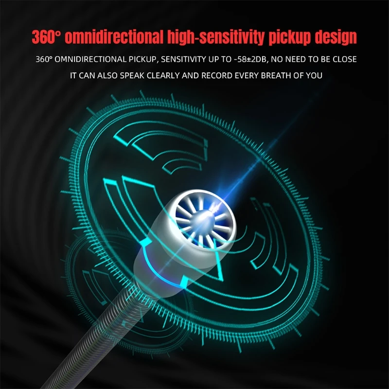 

Настольный USB-микрофон с кнопкой «подключи и работай», конденсаторный компьютер, ПК, ноутбук с 360 регулировкой «гусиная шея», дизайн K1KF