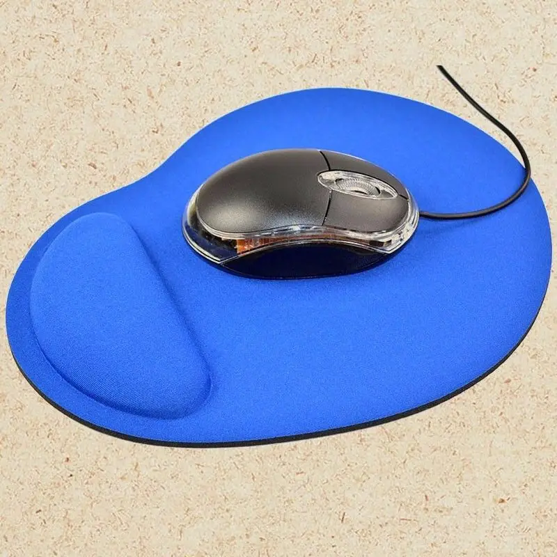Mouse Pad With Wrist Protect For Computer Laptop Notebook Mat Comfort Rest Support Game Office Black Blue Muismat | Компьютеры и офис
