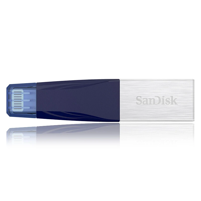 SanDisk USB флэш-накопитель iXPand OTG Lightning разъем U диск USB 3,0 Флешка 64 Гб 128 ГБ SDIX40N накопитель для iphone ipad и ПК