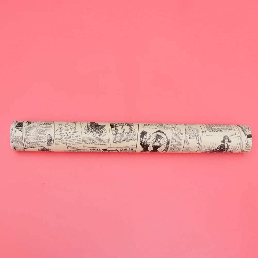 

Retro Newspaper Wallpaper PVC Wallpaper Waterproof Sticky Wallpaper Eco-friendly Sticky Wallpaper