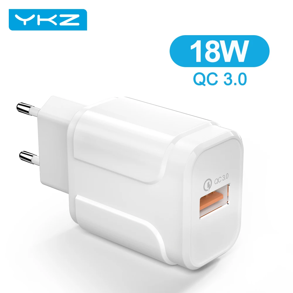 YKZ 18 Вт USB зарядное устройство QC 3 0 Быстрая зарядка 4 портативный дорожный мини
