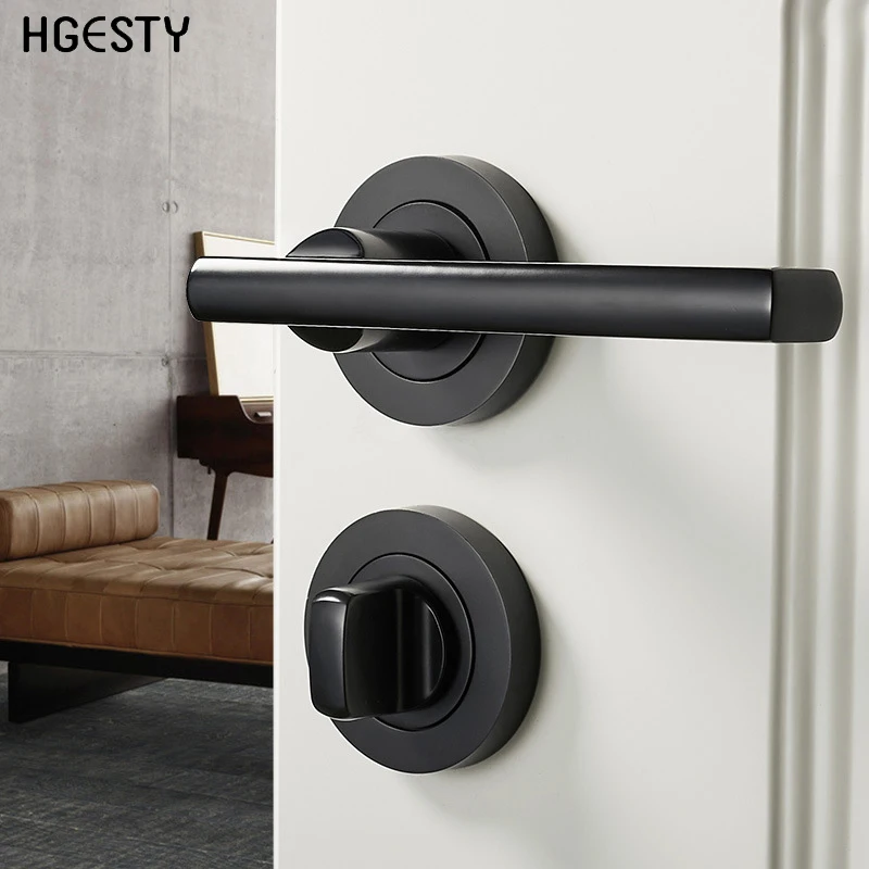 Дверные замки из цинкового сплава минималистичные Цилиндрические с одной ручкой