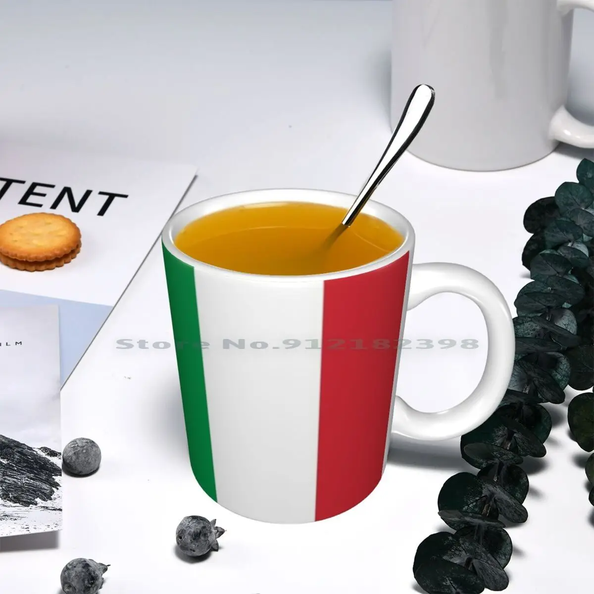 Керамические кружки с итальянским флагом кофейные чашки кружка для молока и чая
