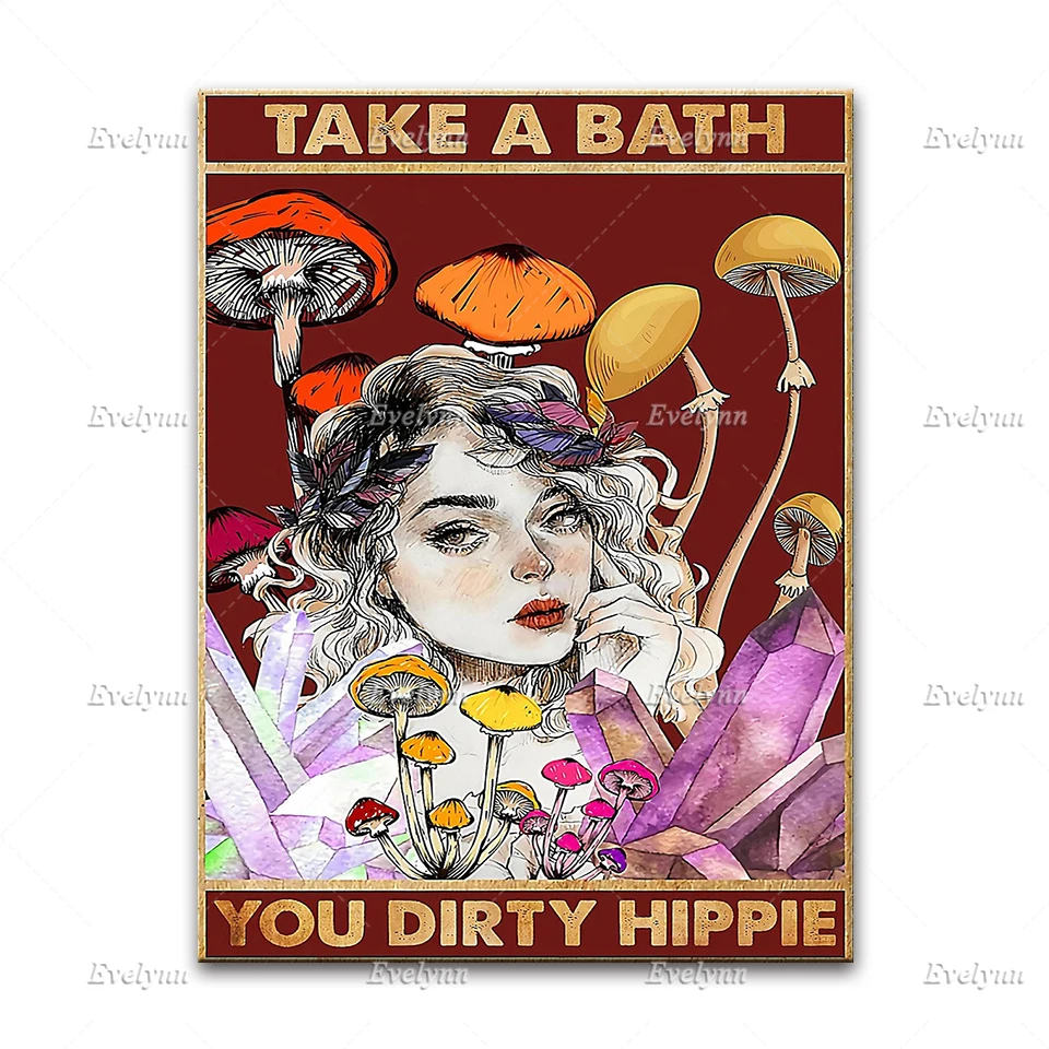 Винтажный постер Stay Trippy в стиле хиппи для йоги цыганская душа домашний декор