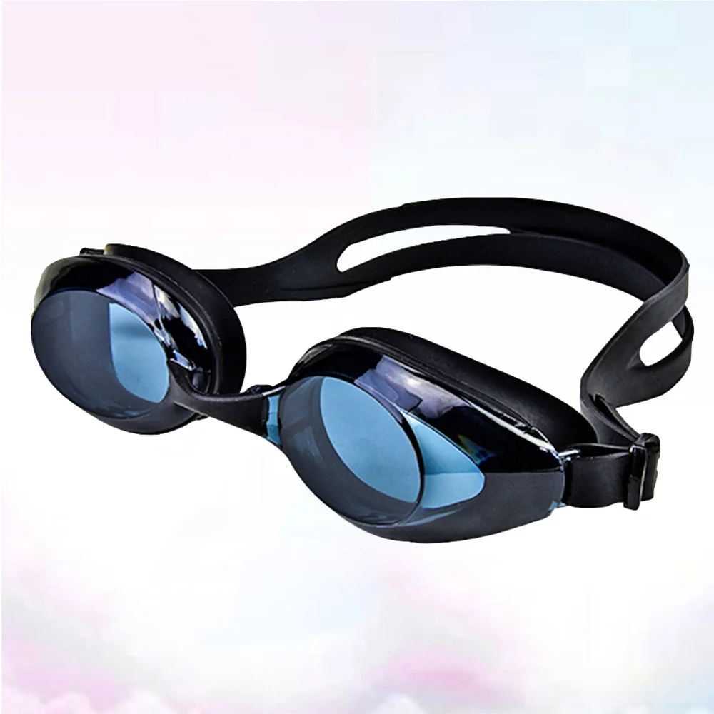 

Waterproof Swim Goggles Swimming Glasses Adult Swimwear Anti-fog Swimming Equipment (Black)